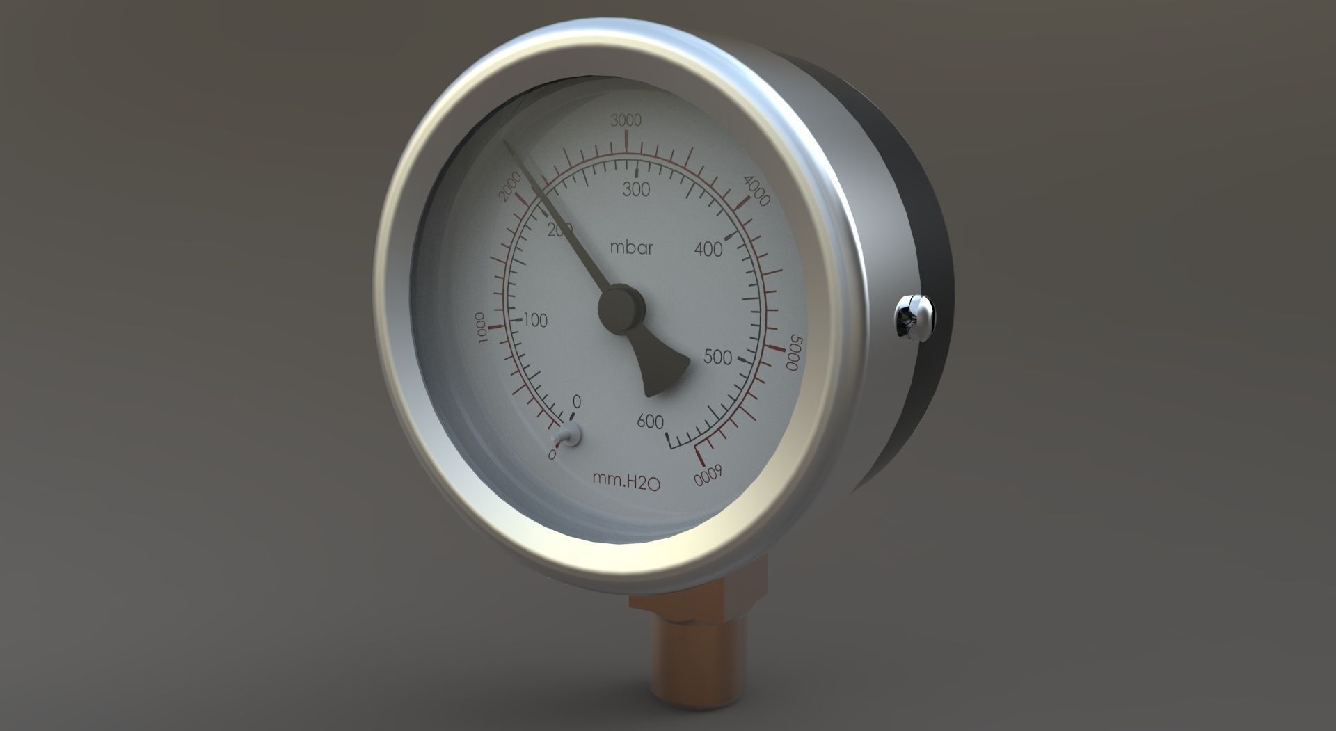 The pressure gauge free 3D model CGTrader