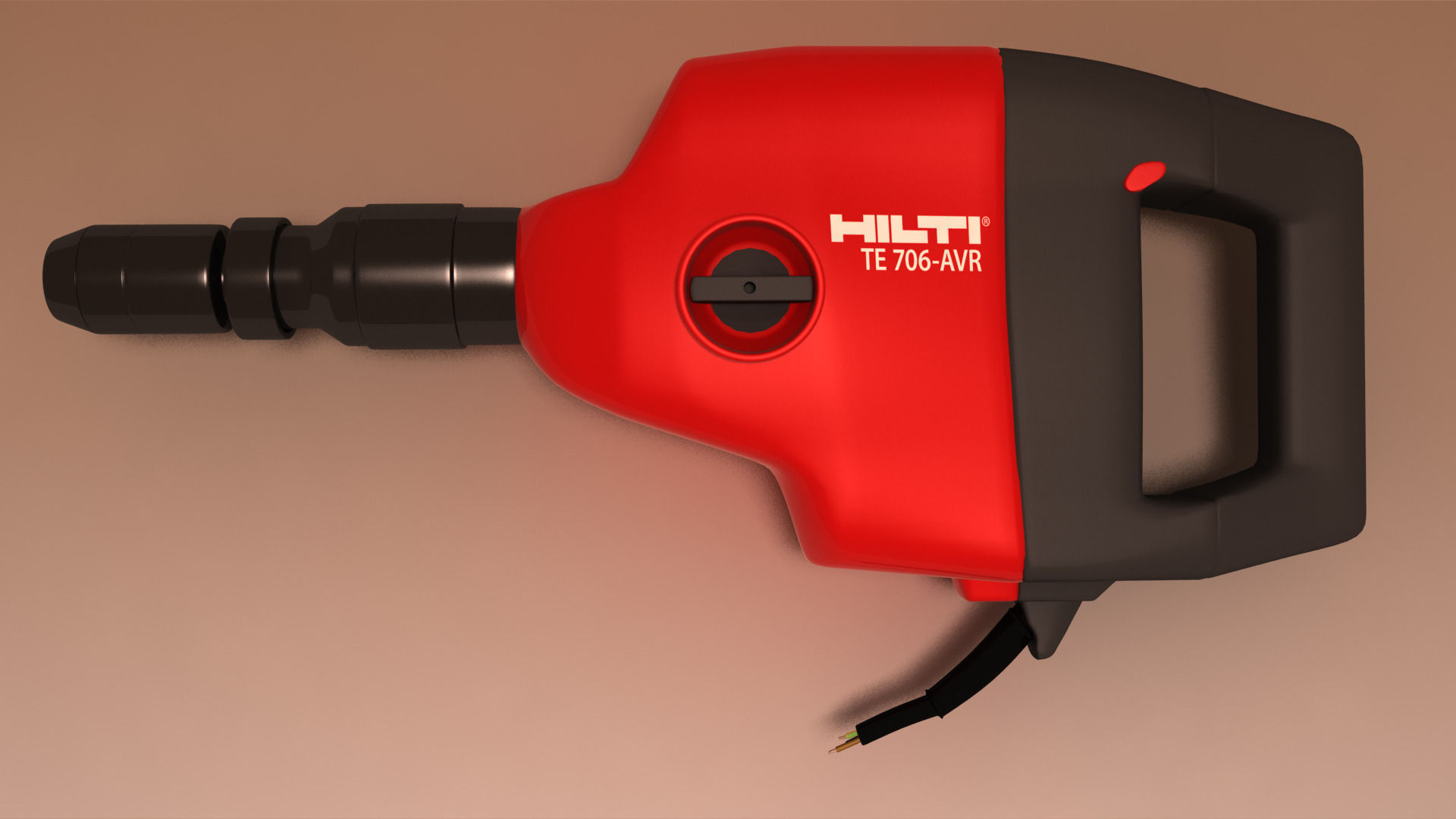 Hilti TE 706 Chipping hammer 3D Model MAX OBJ
