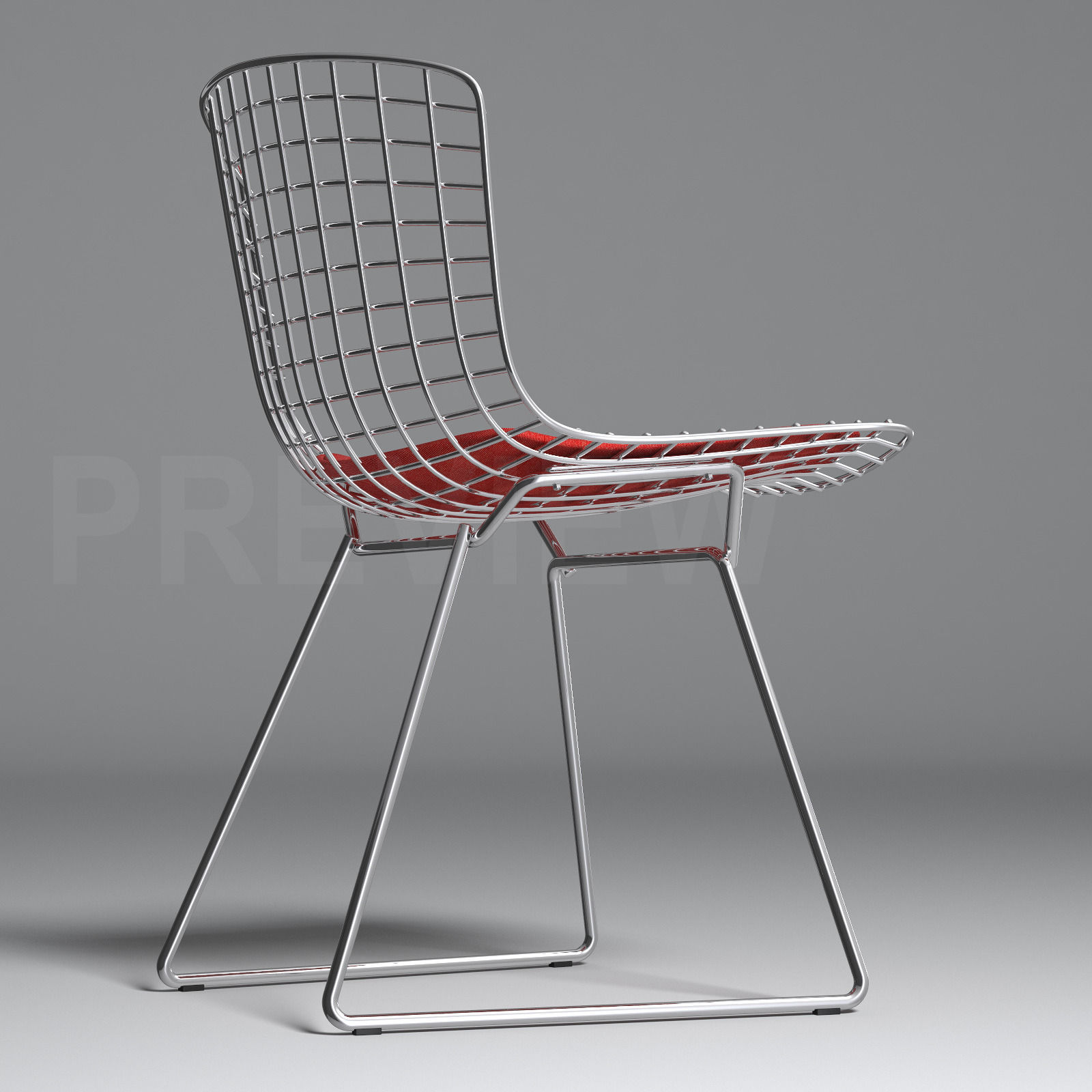 Bertoia Side Chair - Knoll 3D Model MAX OBJ FBX - CGTrader.com