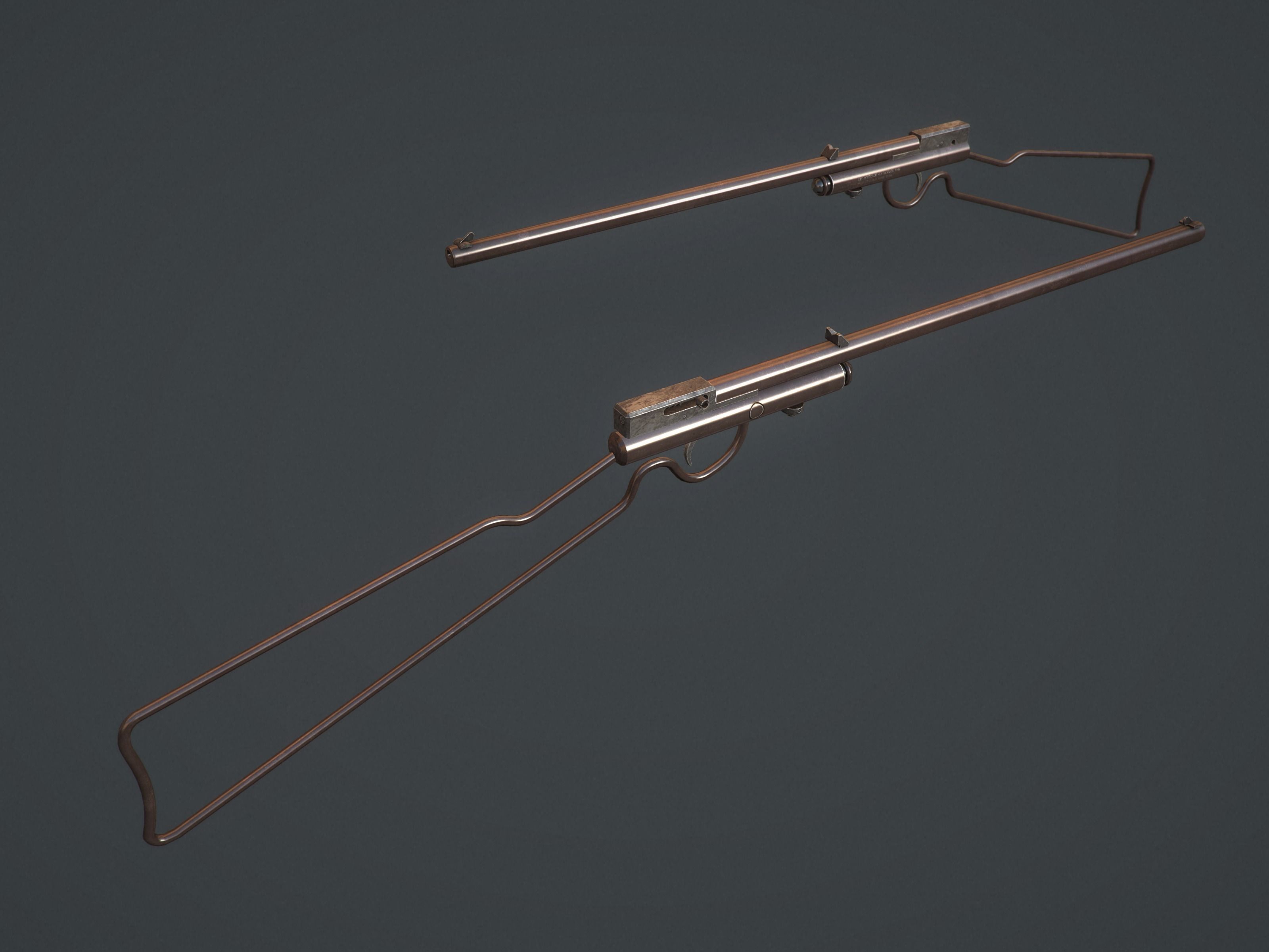 3D model Quackenbush Bicycle Pump Rifle VR / AR / low-poly | CGTrader