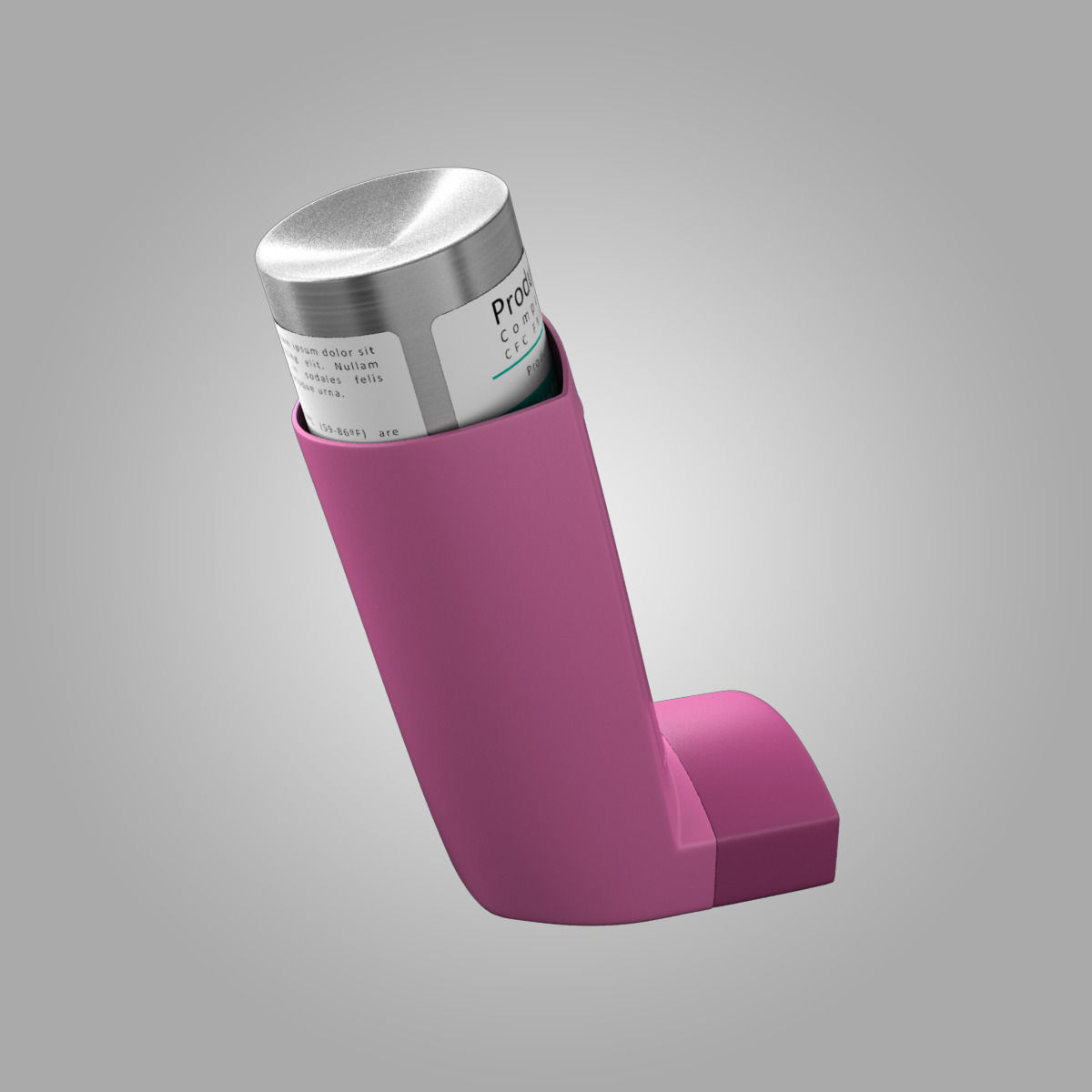 Fostair Asthma Inhaler 3D model CGTrader