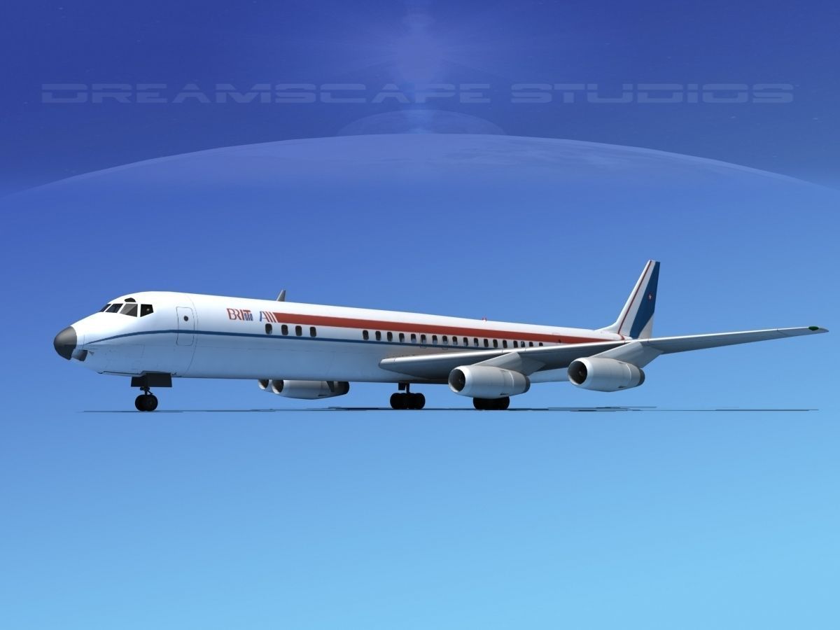 Douglas DC-8-63 Brit Air 3D model