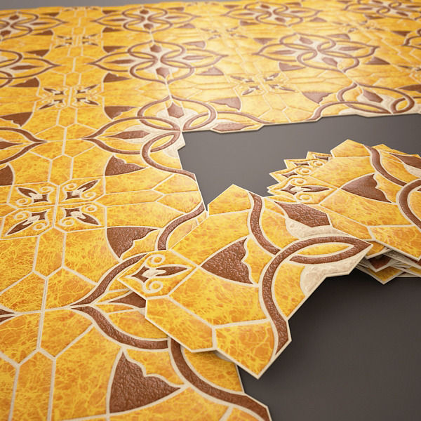 Spanish Tile Emigres Puzzlemi Huesca Marron Model Max Fbx Spanish Tile Emigres Puzzlemi Huesca Marron Model Max Fbx 2