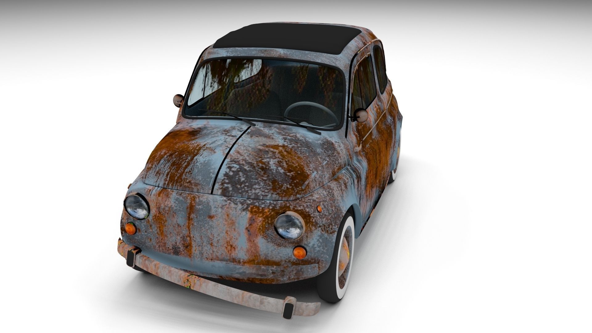 Weathered Fiat 500 Nuova