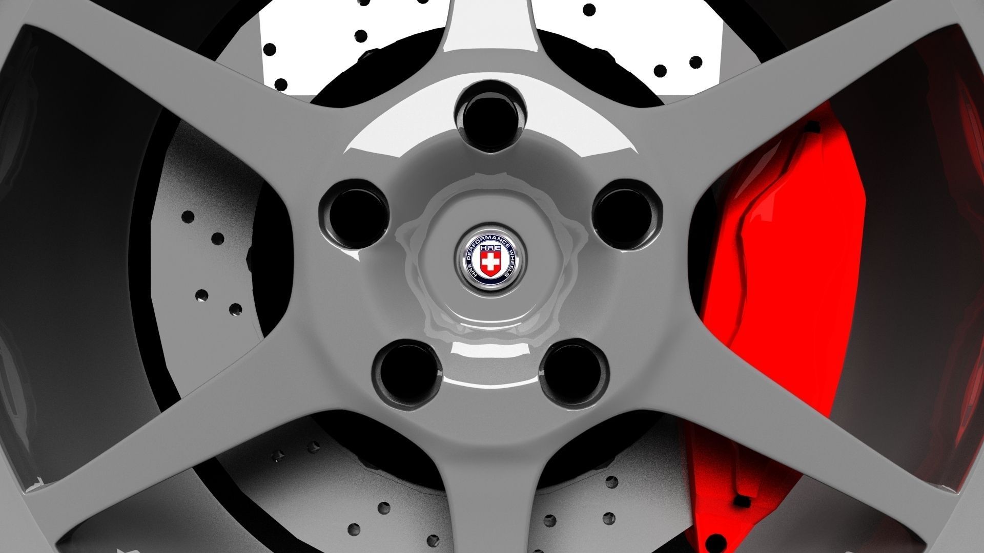 HRE Performance 446R 3D Model MAX FBX