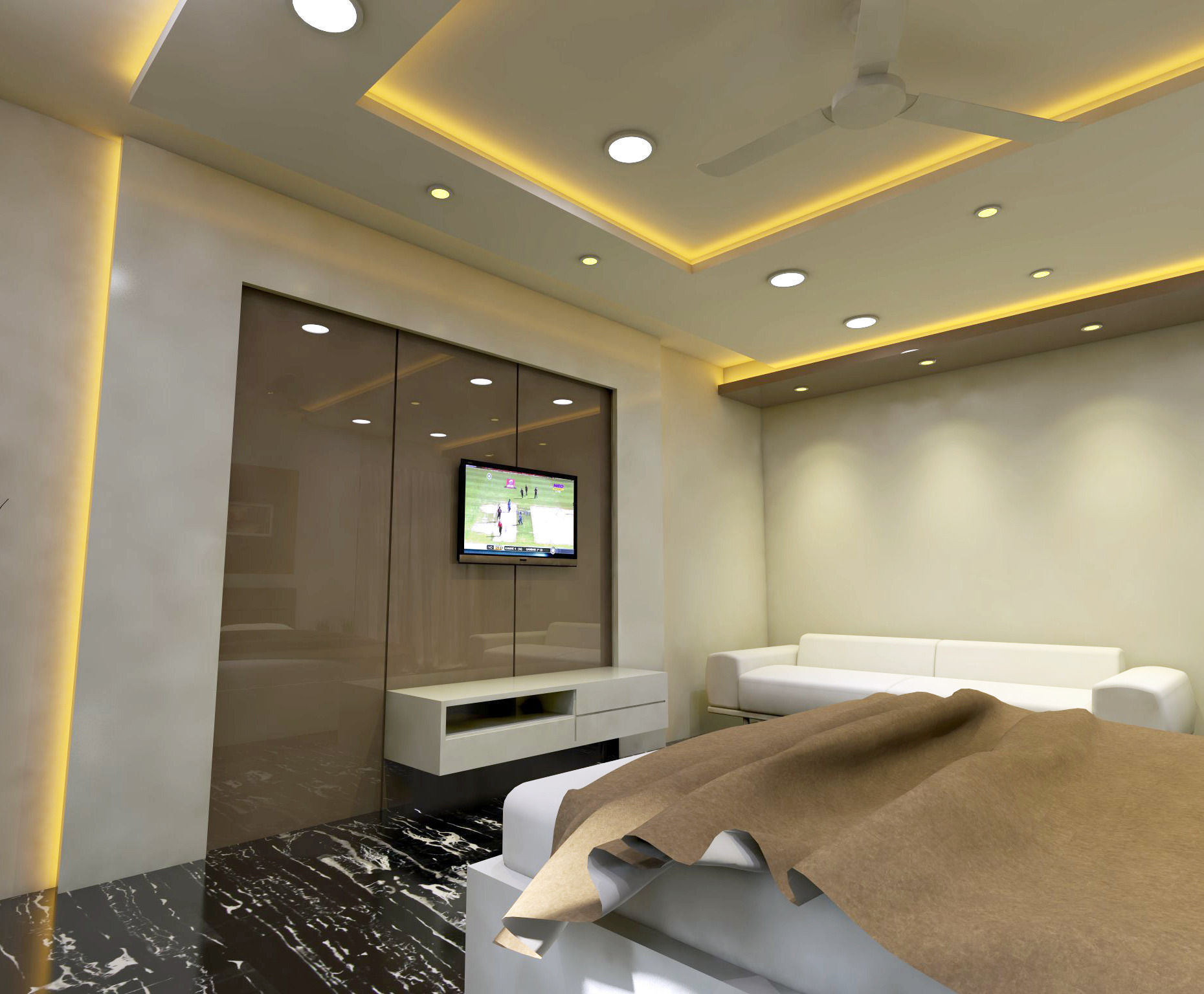 Modern Bedroom Interior Vray Rendered 3D model | CGTrader Modern Bedroom Interior Vray Rendered 3D model | CGTrader
