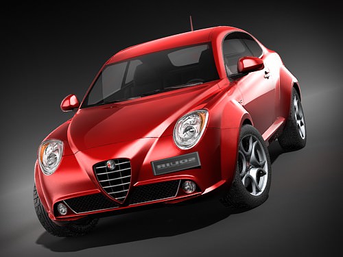 Alfa Romeo MiTo 2009 HiPoly