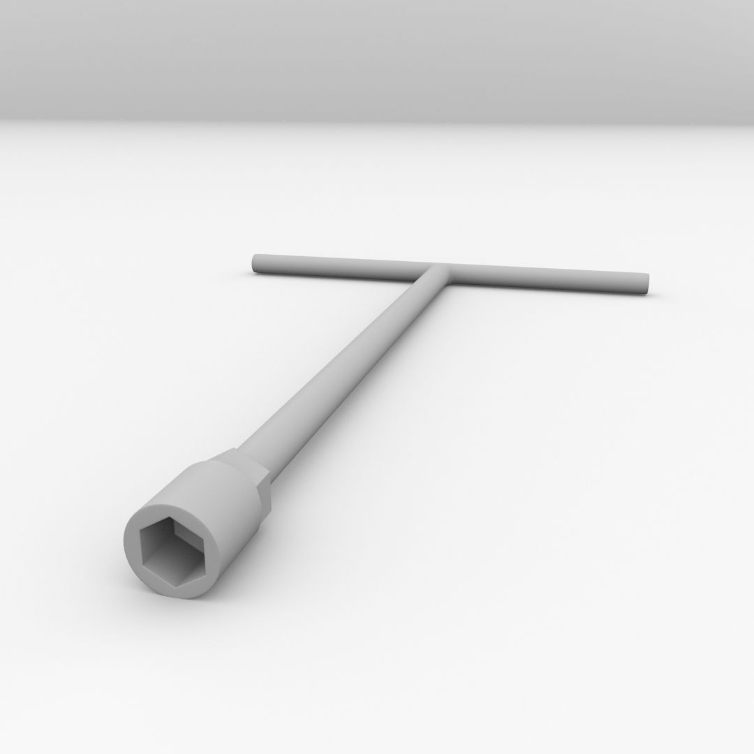 Socket Wrench 3D model CGTrader