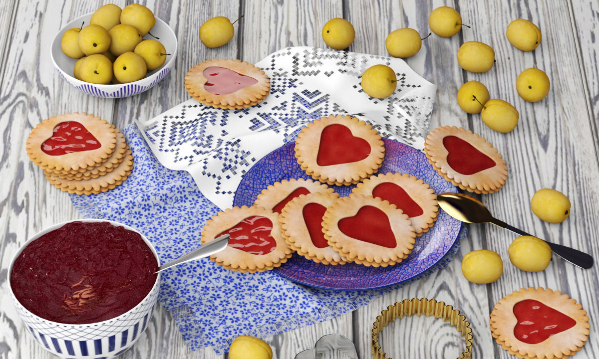 Cookies and Yellow Plums