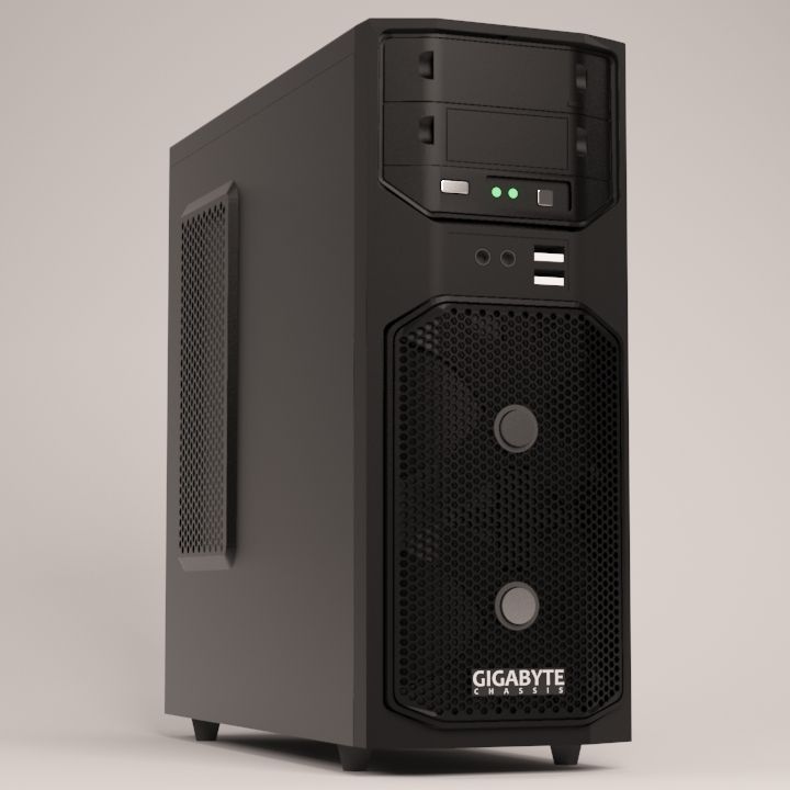 Gigabyte GZ-G1 Chassis 3D Model .max .obj .mtl - CGTrader.com