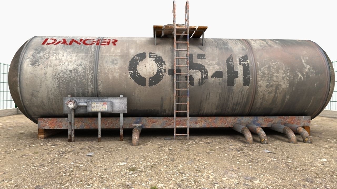 Oil Tank fuel tank 3D model CGTrader