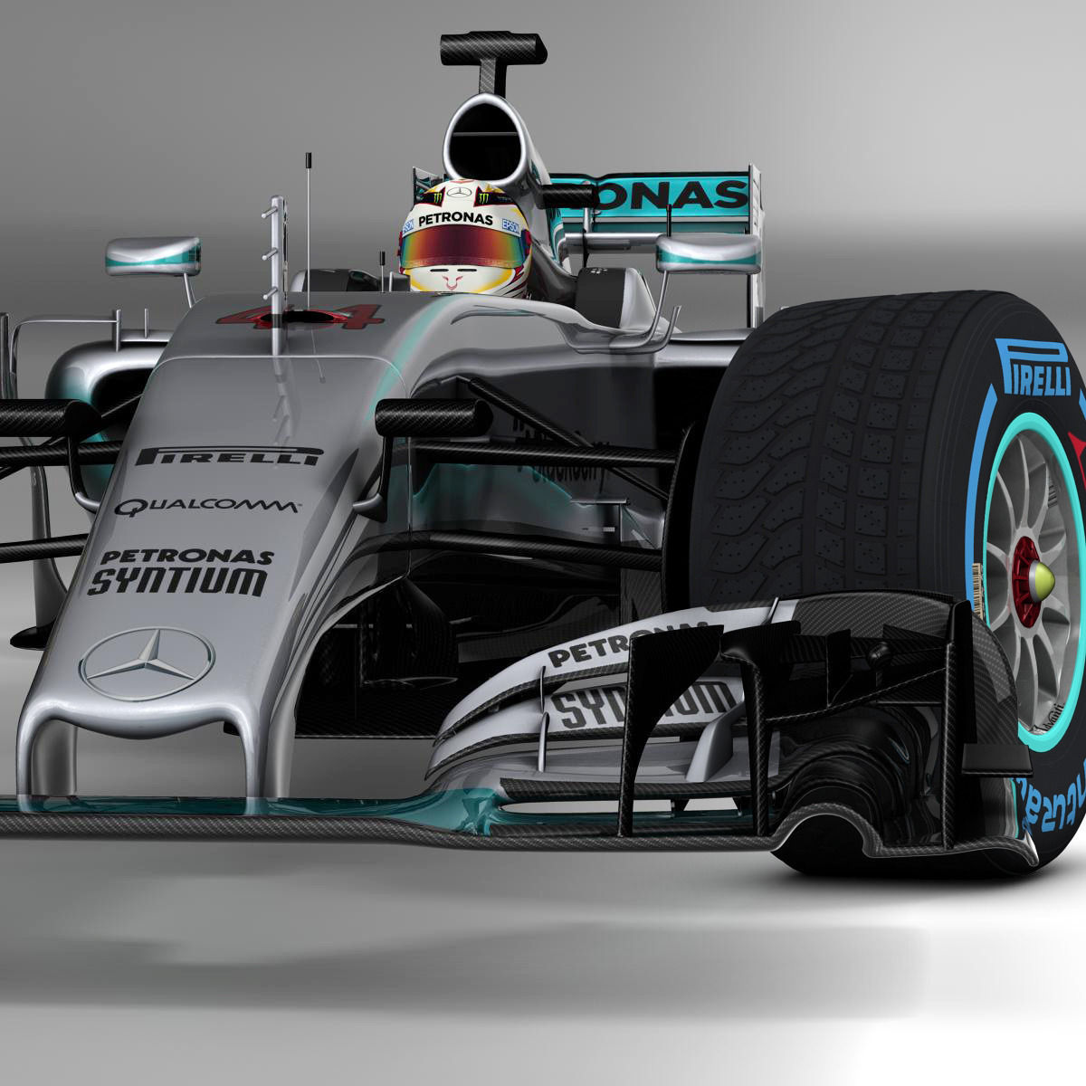 3D model Mercedes W06 Hybrid VR / AR / low-poly | CGTrader