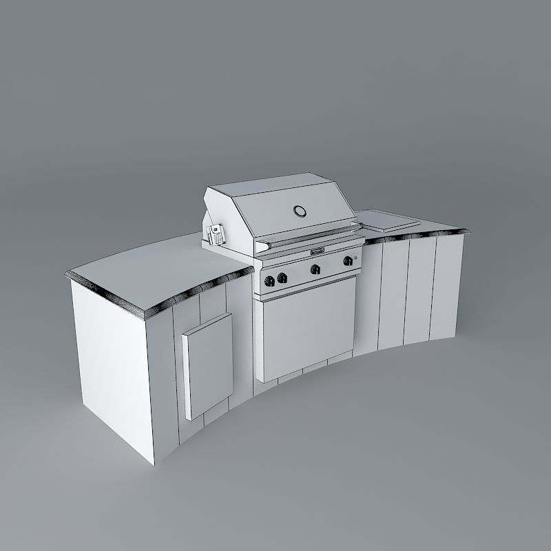 9' radius Grill free 3D model CGTrader