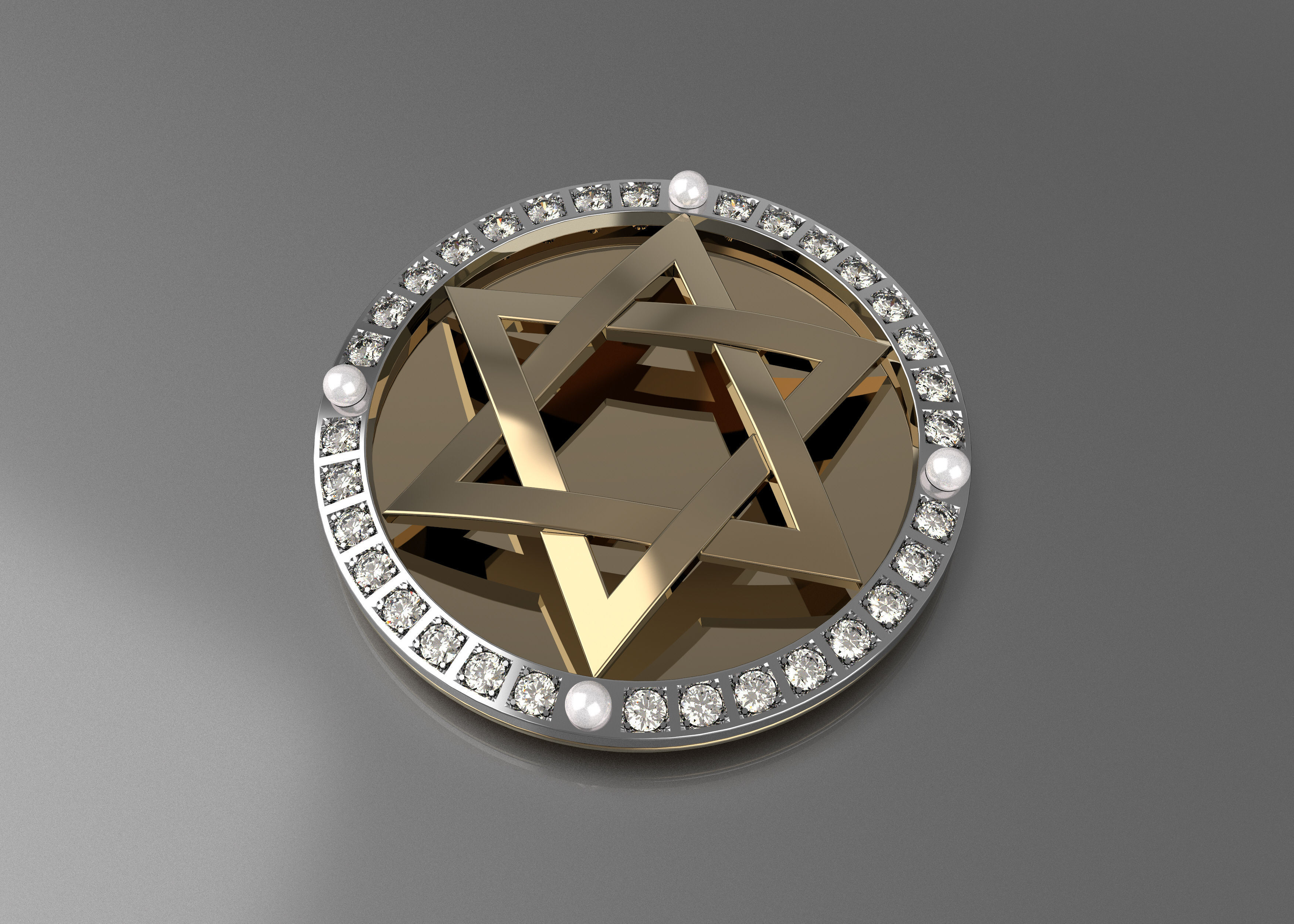 star of David 036 3D print model