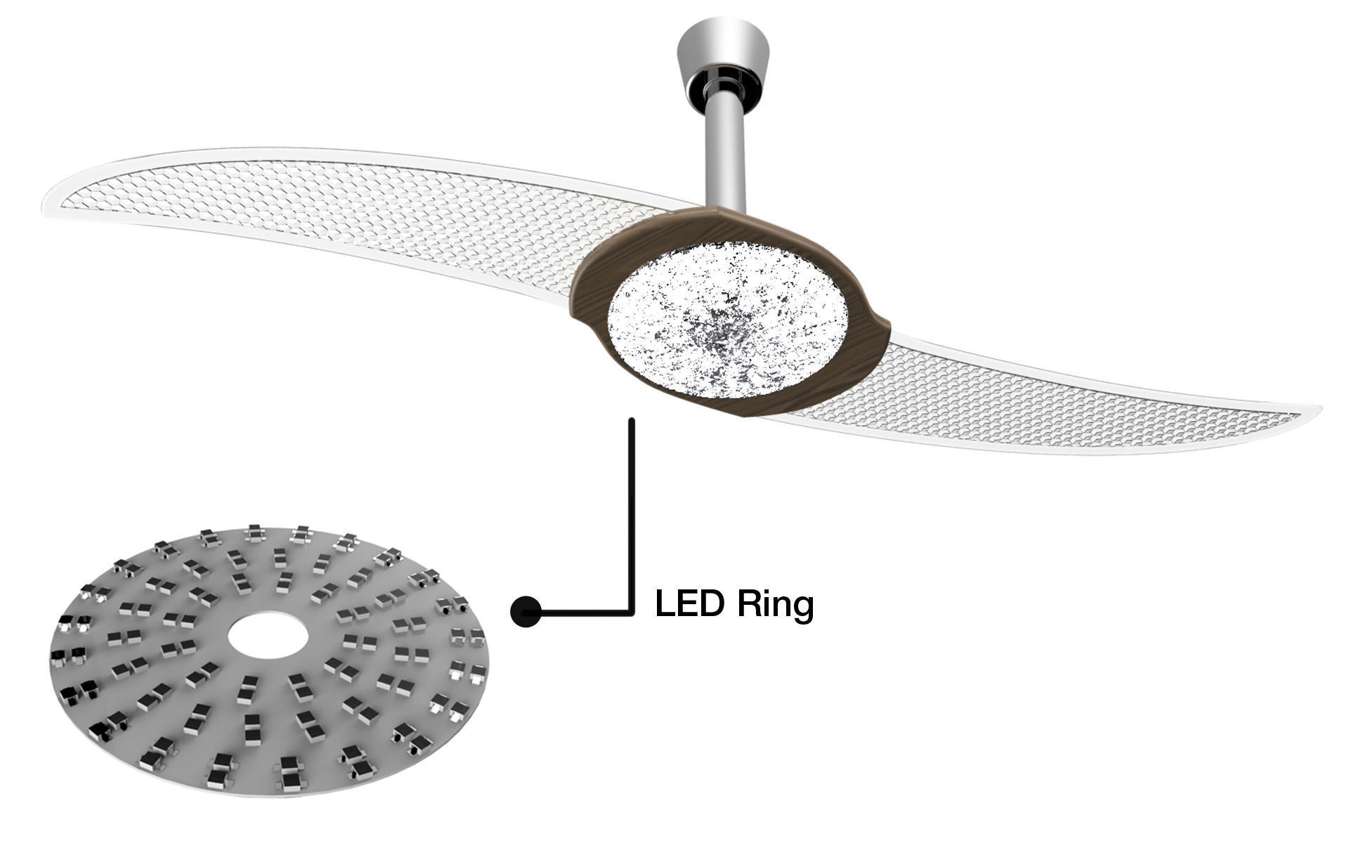 Two Blade Ceiling Fan 3d Model 3dm Cgtrader Com Two Blade Ceiling Fan 3d Model 3dm 2