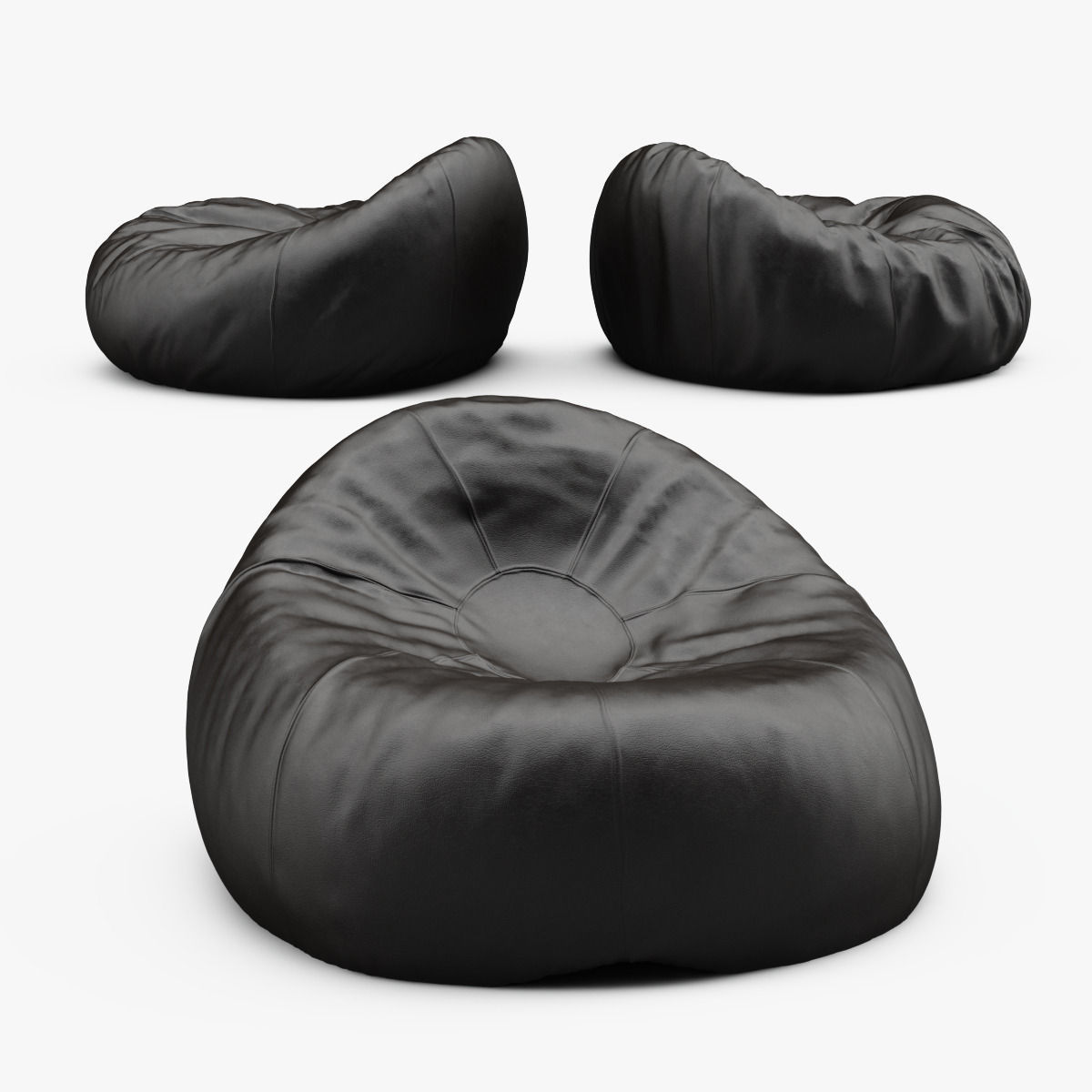 3d Grand Leather Bean Bag Chair Cgtrader Grand Leather Bean Bag Chair 3d Model