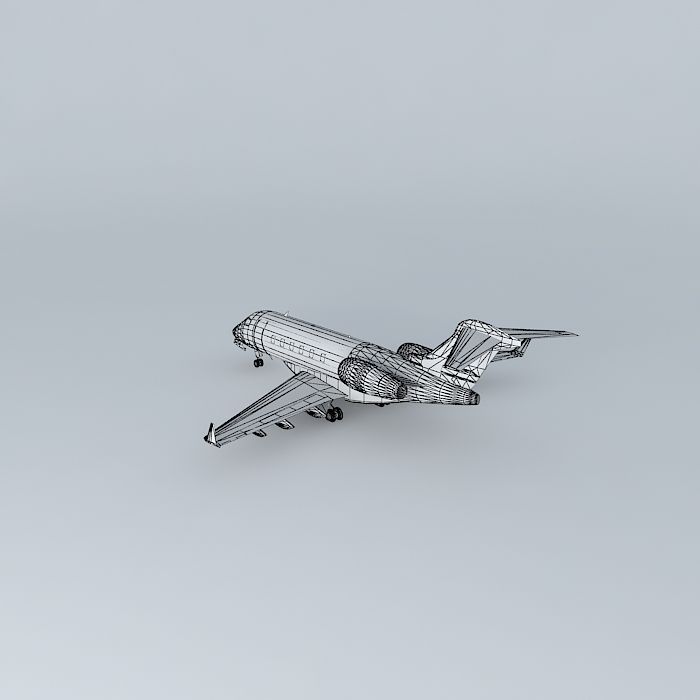 Template Bombardier BD 100 Challenger 300 FIXED SIZE 3D Model CGTrader