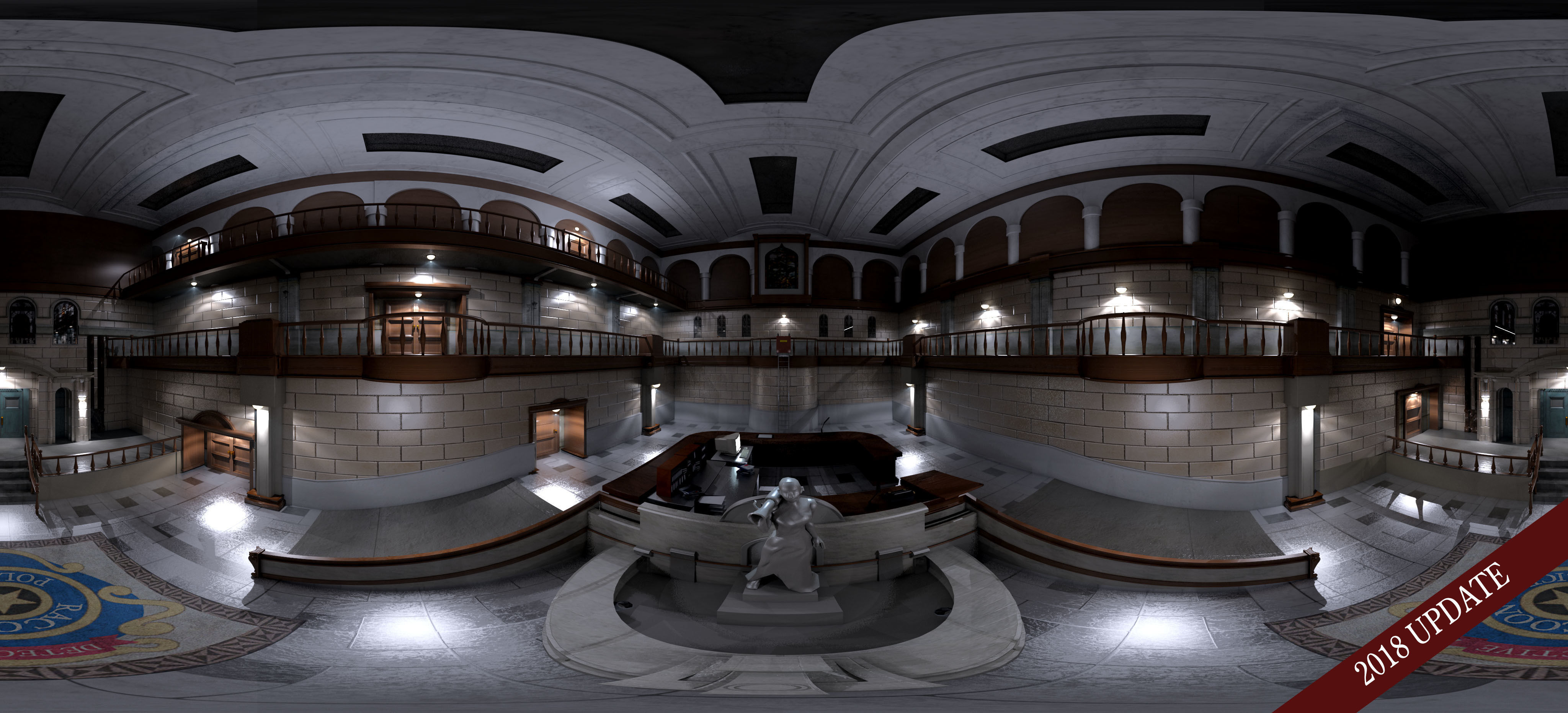 raccoon police department 2018 update 3D model | CGTrader