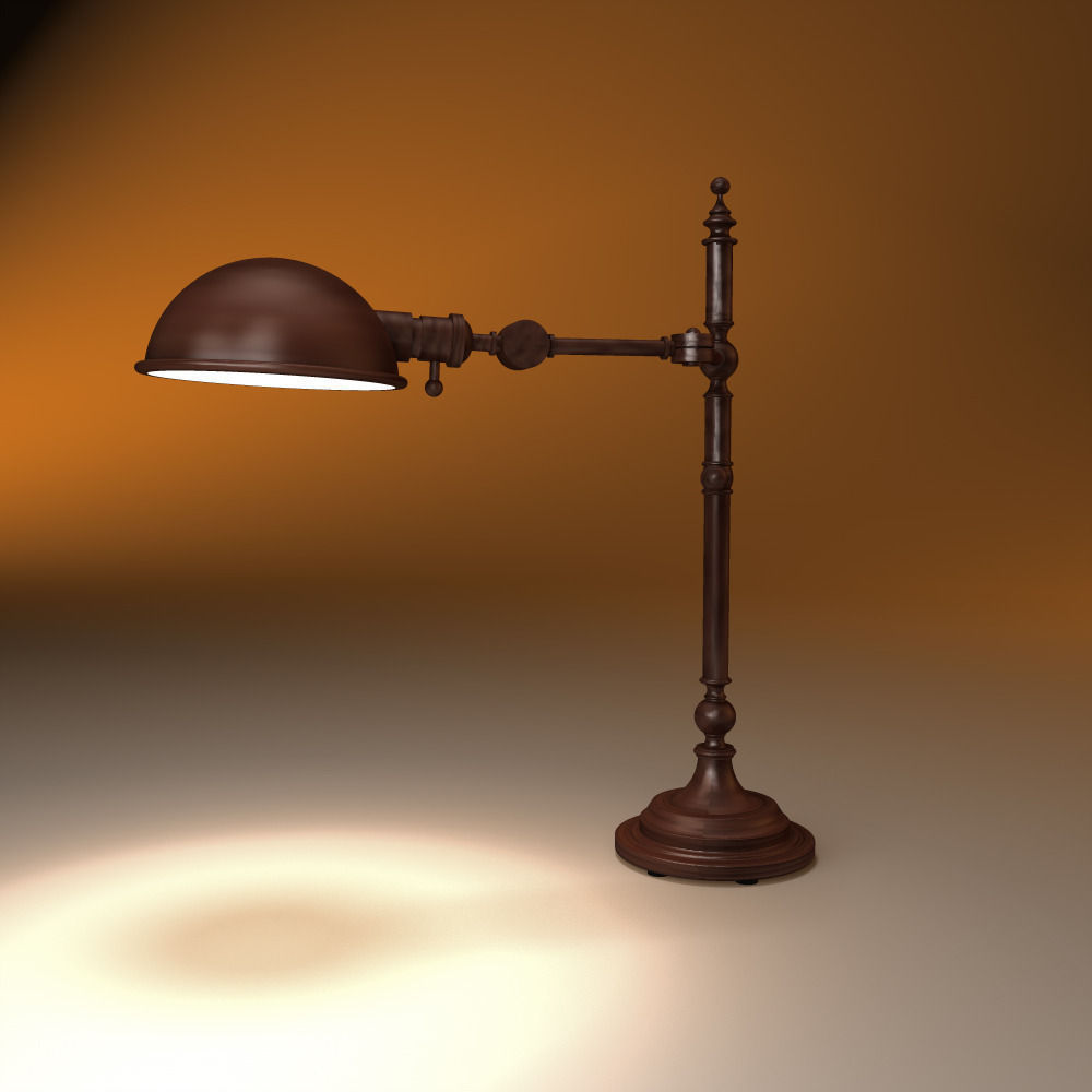 RESTORATION HARDWARE Franklin pharmacy table lamp 3D model | CGTrader