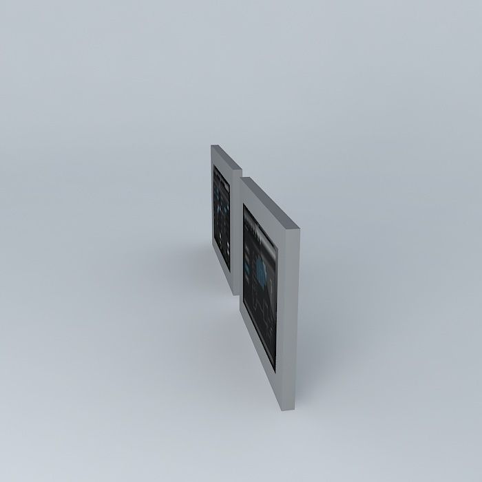 iPad Wall Mounted Home Control Units 3D model CGTrader