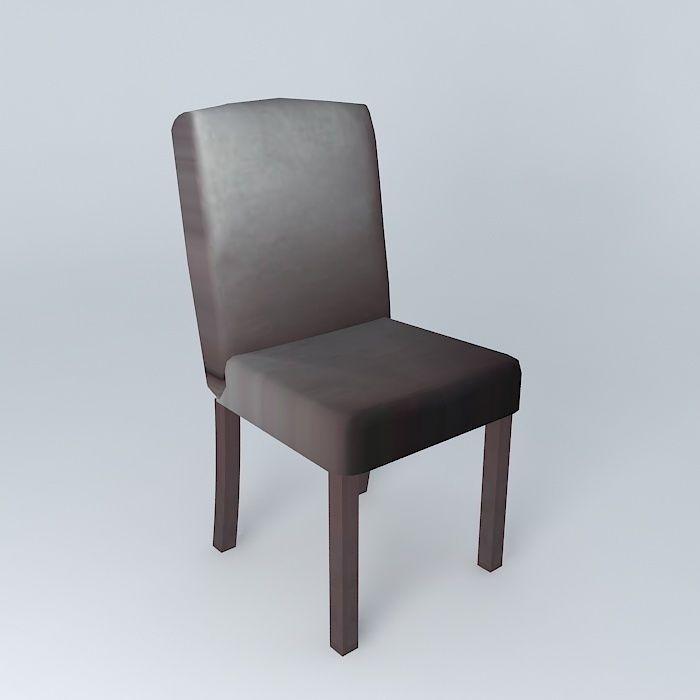 TEMPO brown chair houses the world 3D model