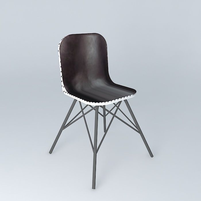 Black chair AUSTERLITZ Maisons du monde 3D model