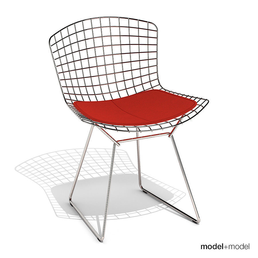 3d Model Knoll Bertoia Side Chair Cgtrader Knoll Bertoia Side Chair 3d Model Max Obj 3ds Fbx Dxf Mat 2