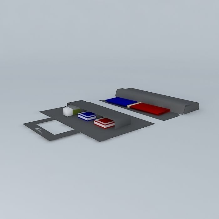 British Airways Amenity Kit Free 3D model