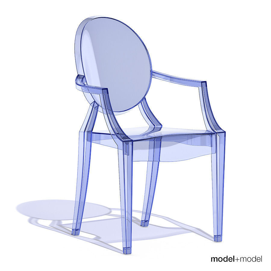 3d Kartell Louis Ghost Armchair Cgtrader Kartell Louis Ghost Armchair 3d Model Max Obj 3ds Fbx Dxf Mat 4