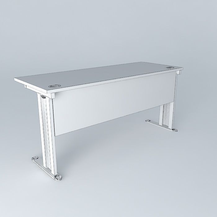 Office table free 3D model CGTrader
