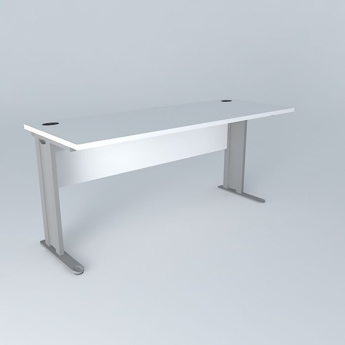 Office table free 3D model CGTrader
