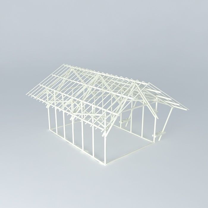 3d Model Bamboo House Cgtrader
