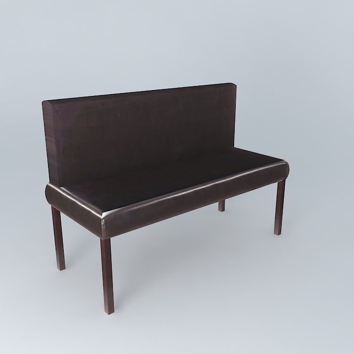 Bench brown LOUNGE houses the world 3D model