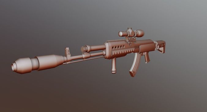 3D model Game ready AK-337 rifle VR / AR / low-poly | CGTrader