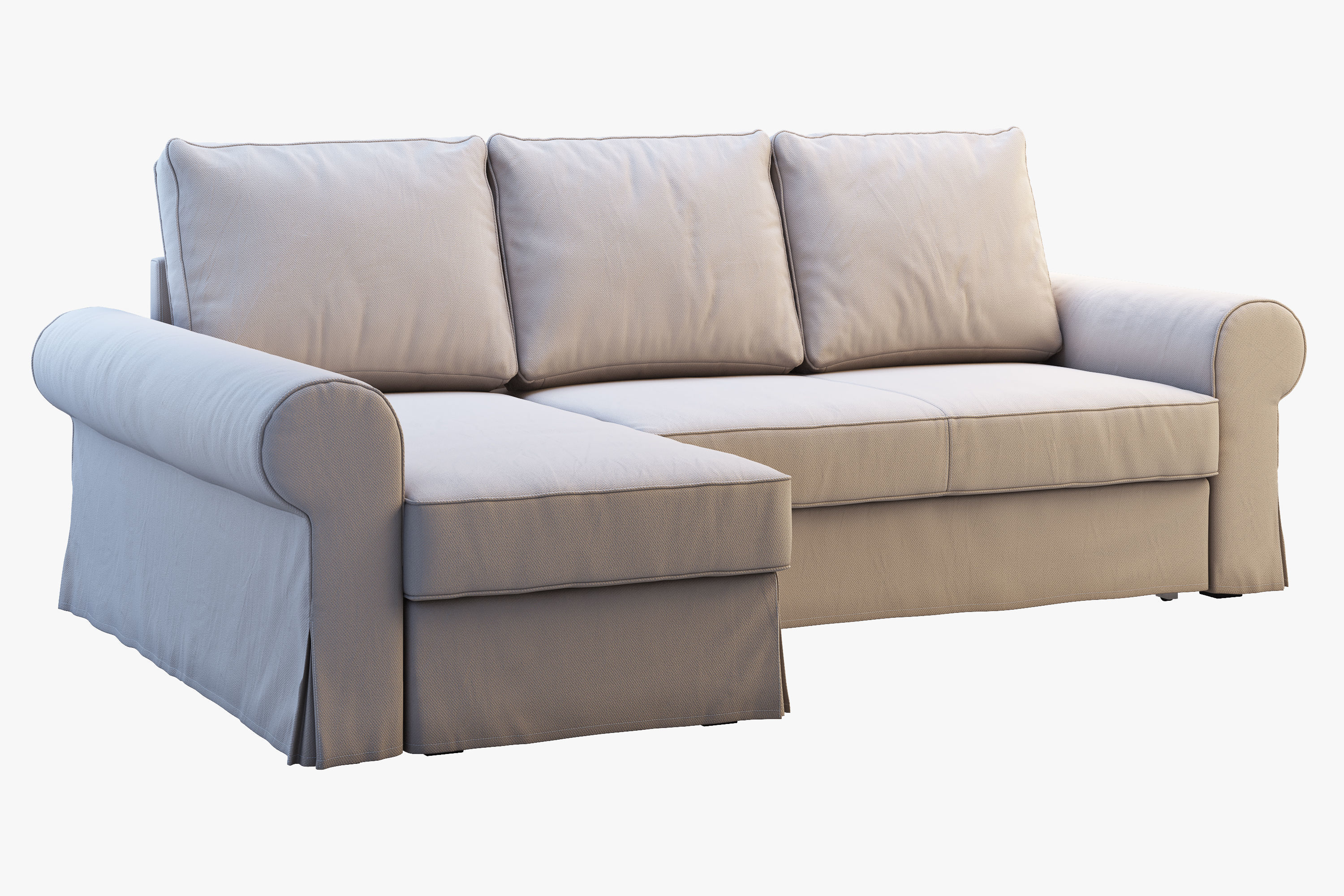 Backabro 2 sofas Ikea 3D model CGTrader
