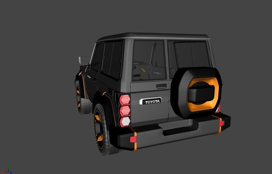 Toyota Land Cruiser XJ700 Concept 3D model CGTrader