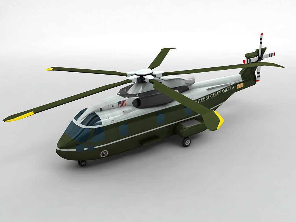 3D model Marine One US 101 Helicopter VR / AR / lowpoly CGTrader