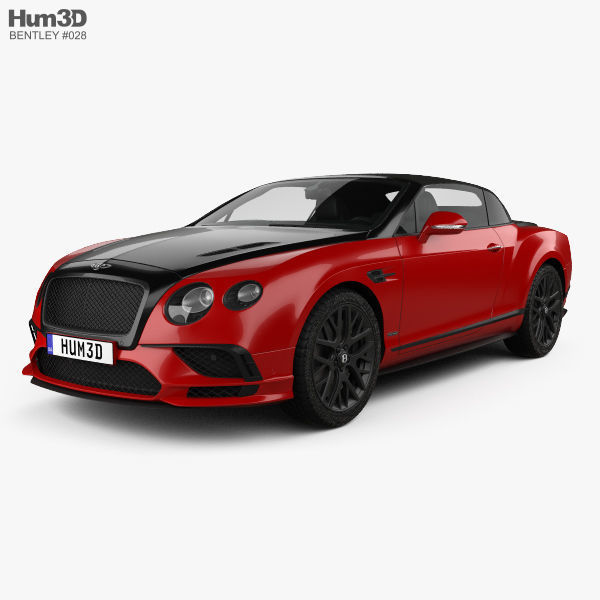 Bentley Continental GT Supersports Convertible 2017 3D model