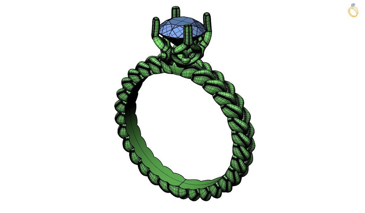Engagement ring -213 3D print model