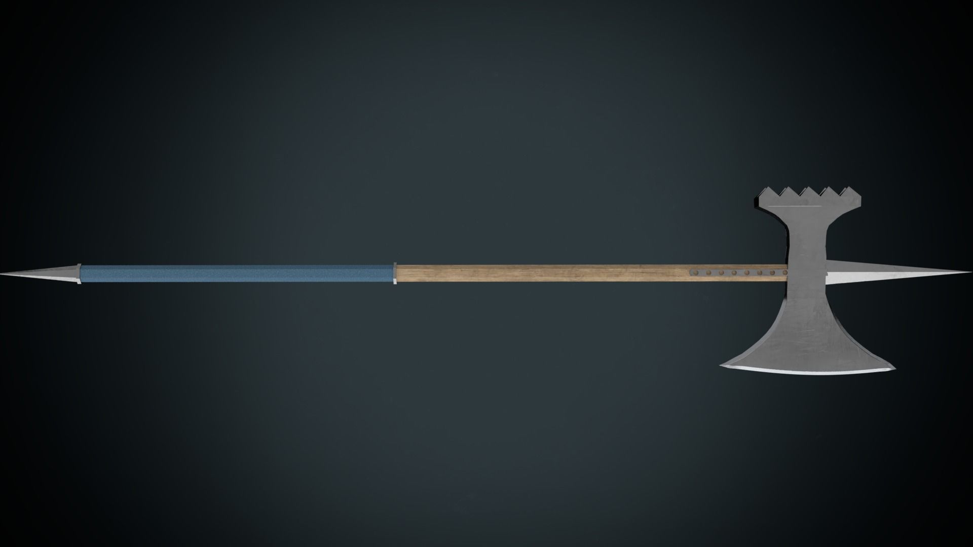 Mordaxe Low-poly 3D model