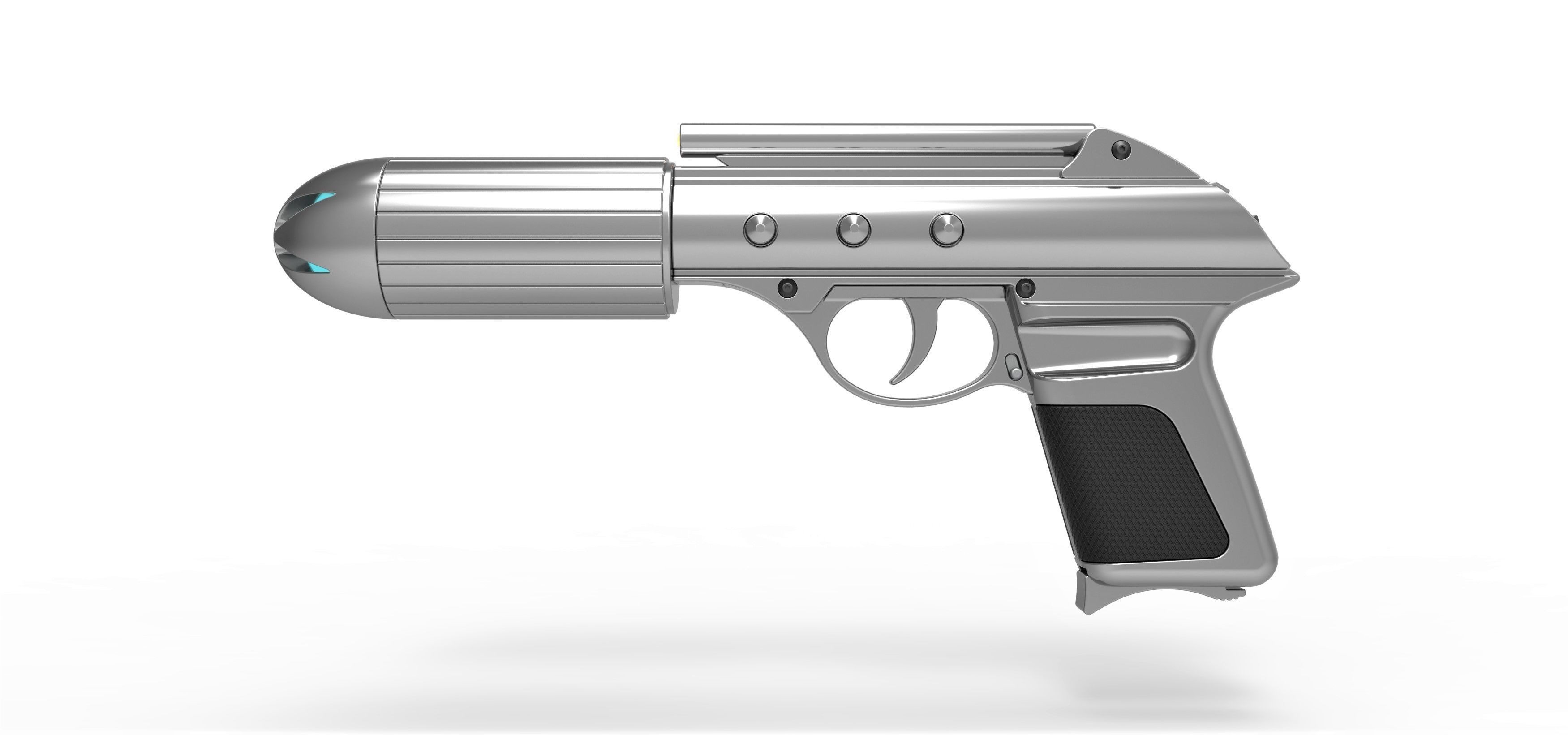 Standard issue agent sidearm J2 from the movie Men in Black 3D model