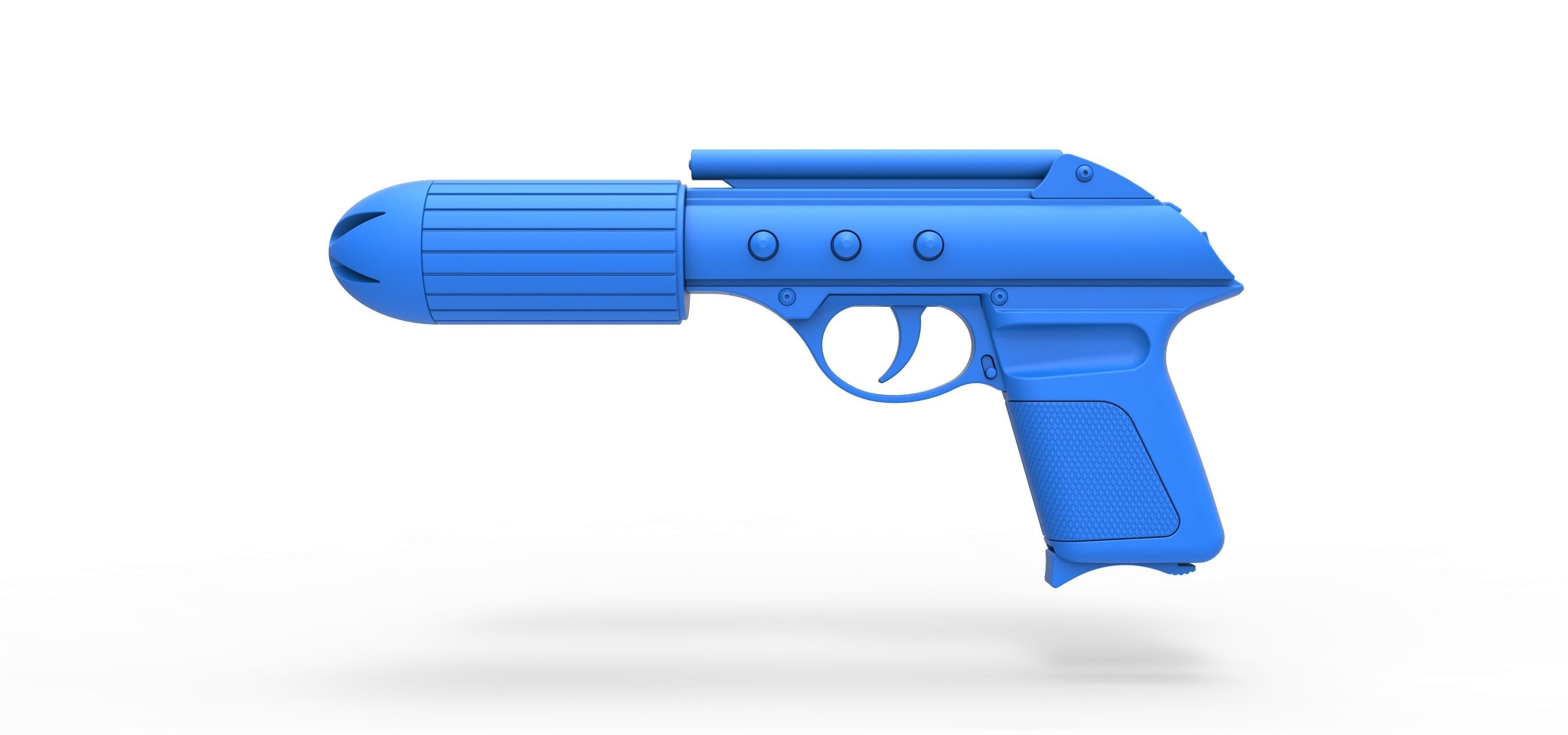 Standard issue agent sidearm J2 from the movie Men in Black 3D model