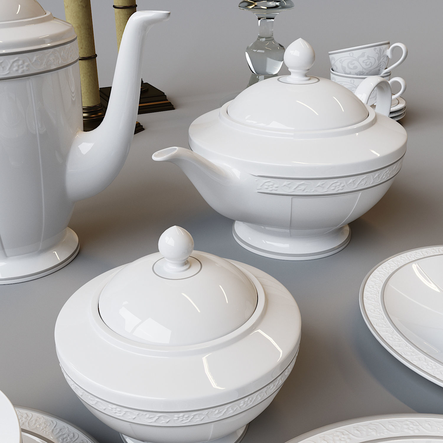 Villeroy Boch Gray Pearl 3D model | CGTrader