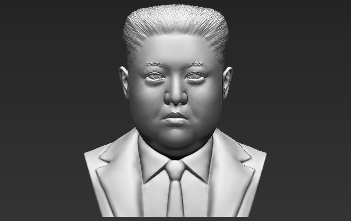 Kim Jong-un bust 3D printing ready stl obj formats