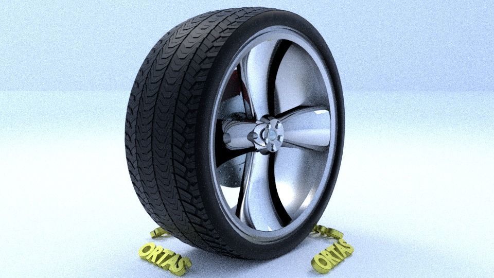 ORTAS CAR RIM 49 GAME READY RIM TIRE AND DISC