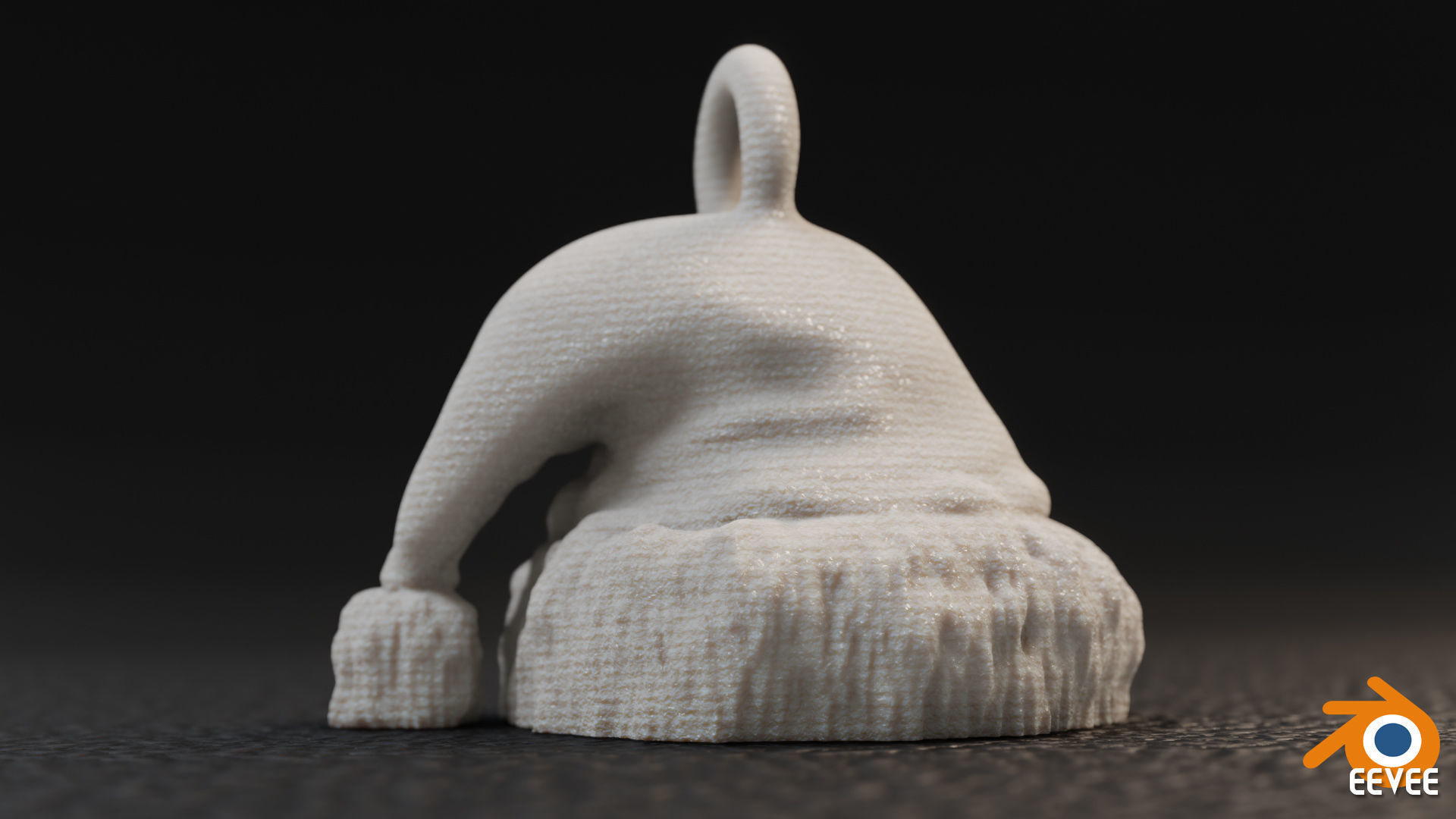 Printable Santa Hat Pendant - Ornament 3D model 3D printable | CGTrader