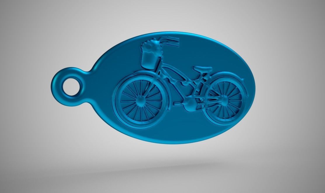 Bike Keychain 3D model 3D printable CGTrader