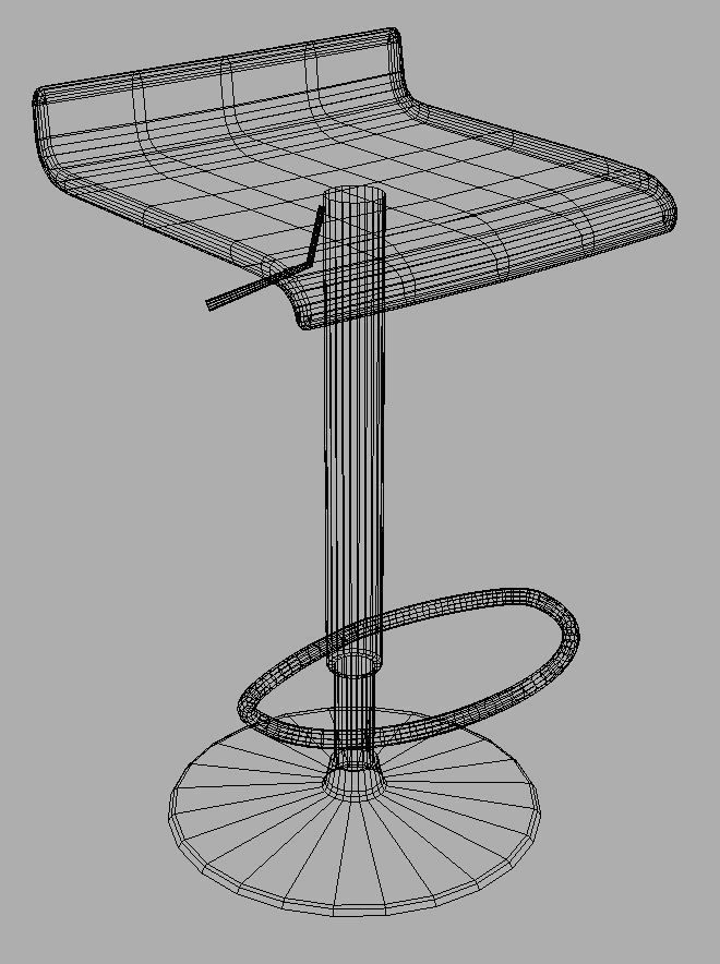 barstool Nilkamal Mighty 3D model CGTrader