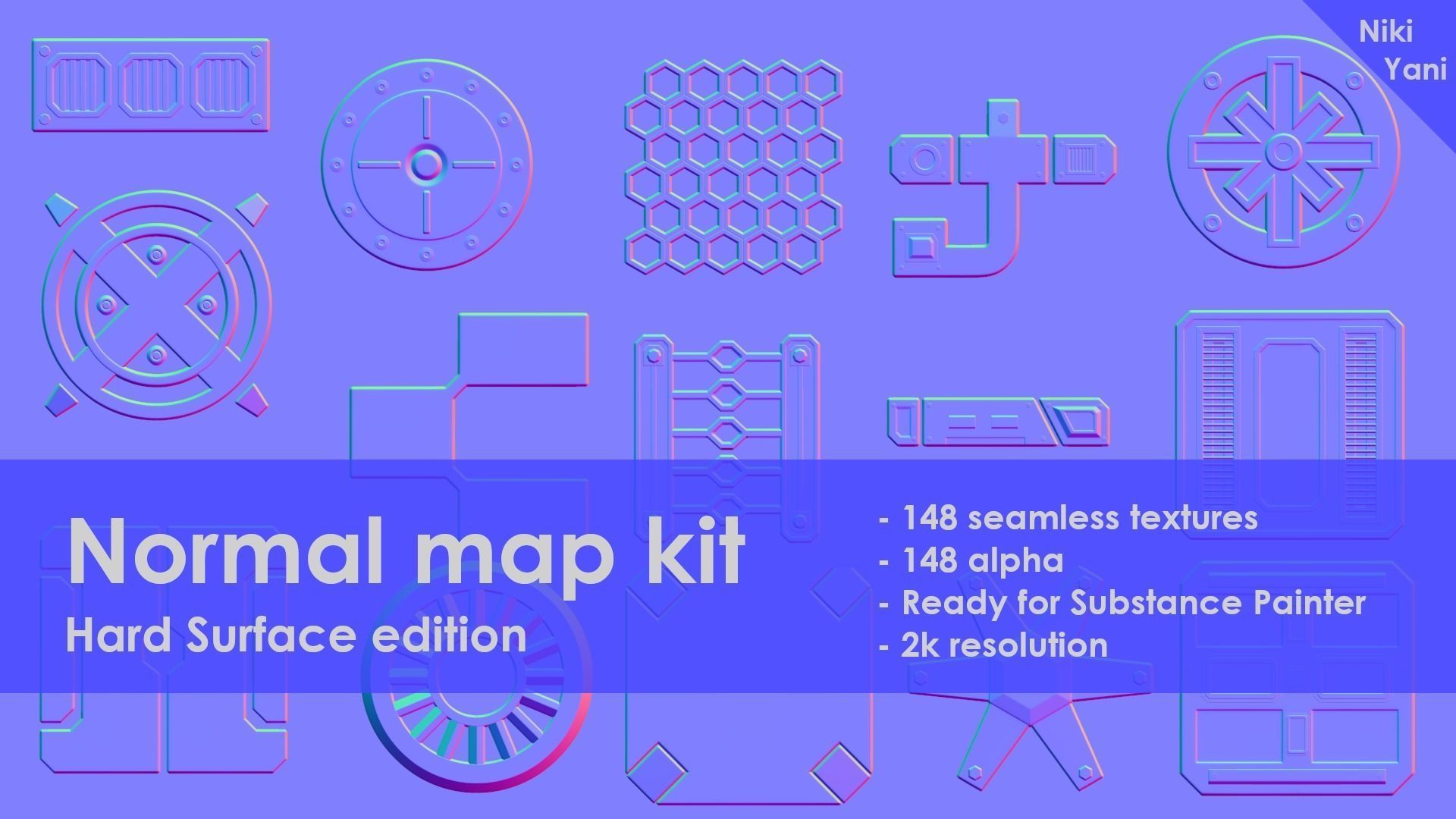 Normal map kit Hard Surface edition Texture CGTrader