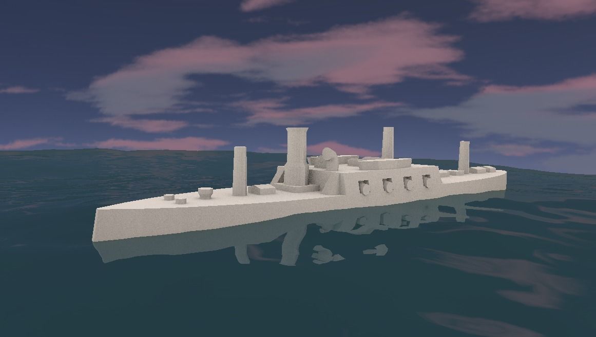 Brazilian Ironclad Brasil 3D model 3D printable | CGTrader